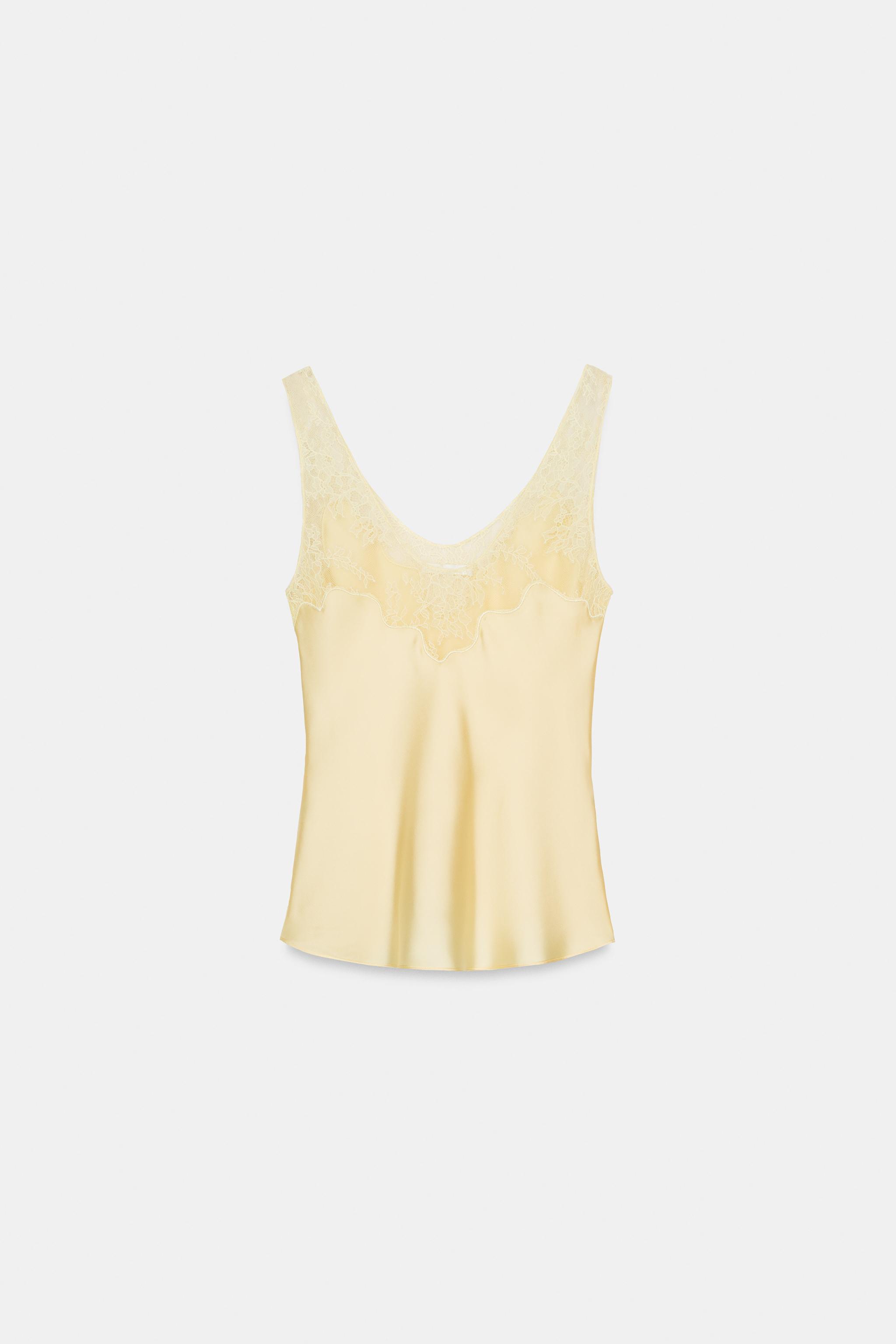 TOP SATINÉ DENTELLE ZW COLLECTION